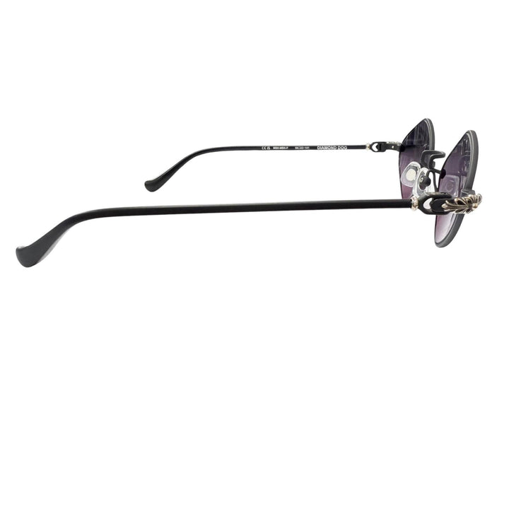 Excellent CHROME HEARTS sunglasses DIAMOND DOG Floral cross