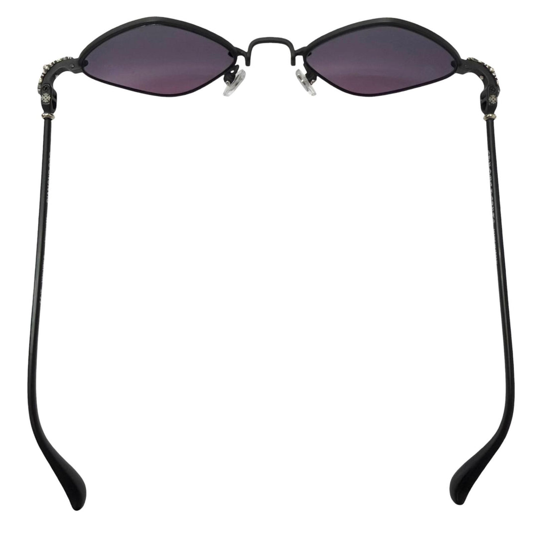 Excellent CHROME HEARTS sunglasses DIAMOND DOG Floral cross