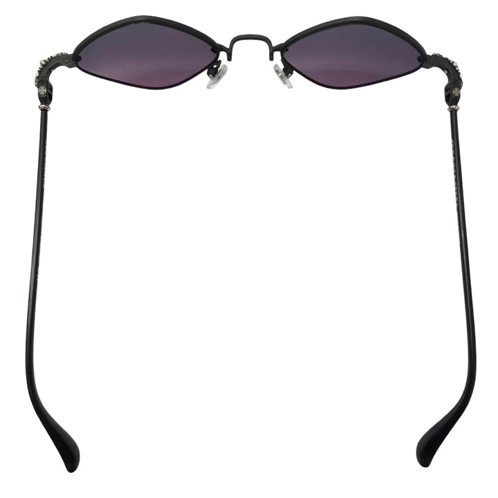 Excellent CHROME HEARTS sunglasses DIAMOND DOG Floral cross