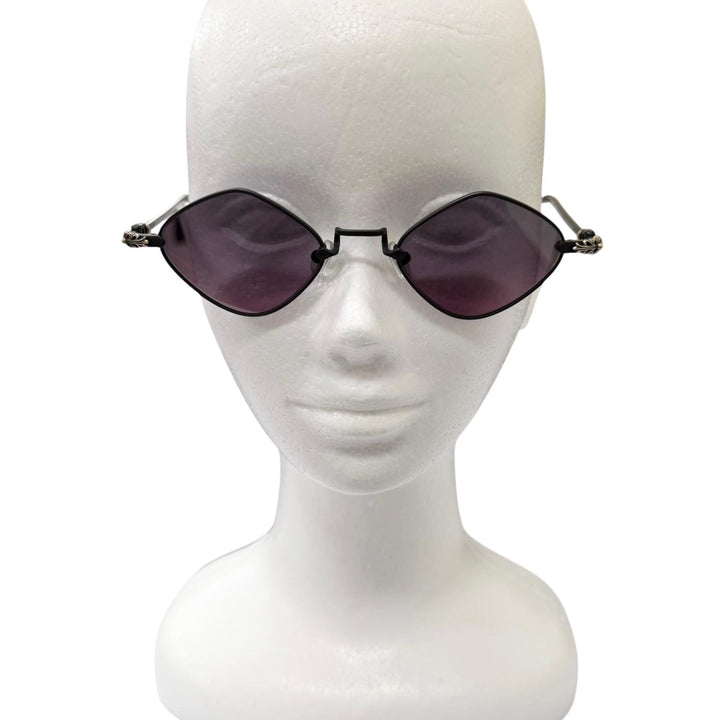 Excellent CHROME HEARTS sunglasses DIAMOND DOG Floral cross