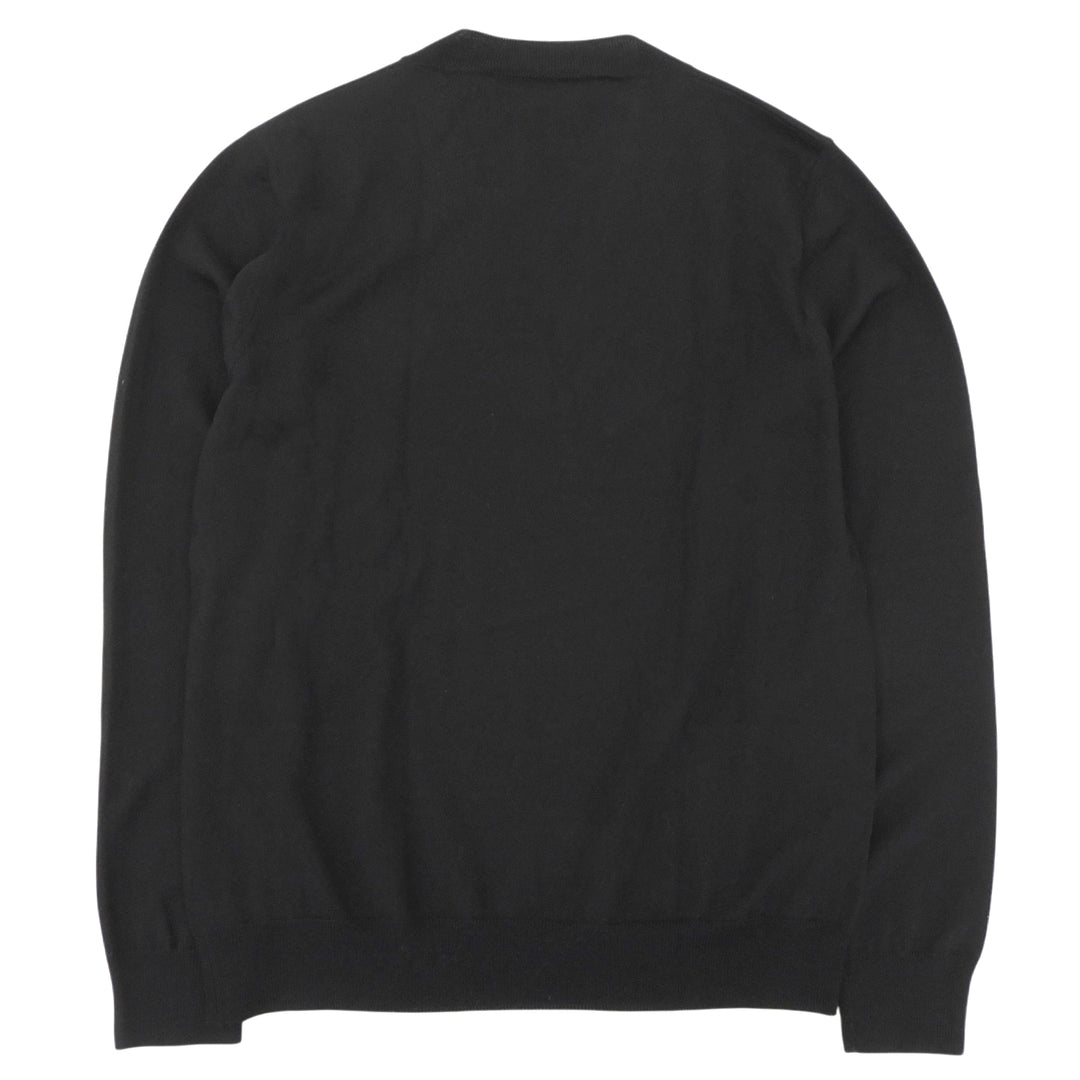 Excellent Salvatore Ferragamo knit black wool mens S
