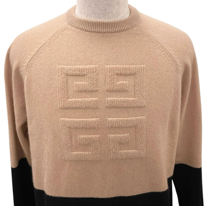 Great GIVENCHY sweater Two-tone ribbed knit sweater cashmere BW908N4Z68
