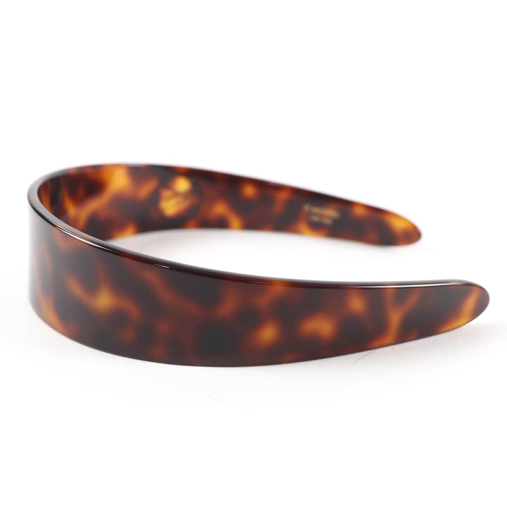 Excellent LOUIS VUITTON Katyusha LV Circle Headband Brown Women M02980