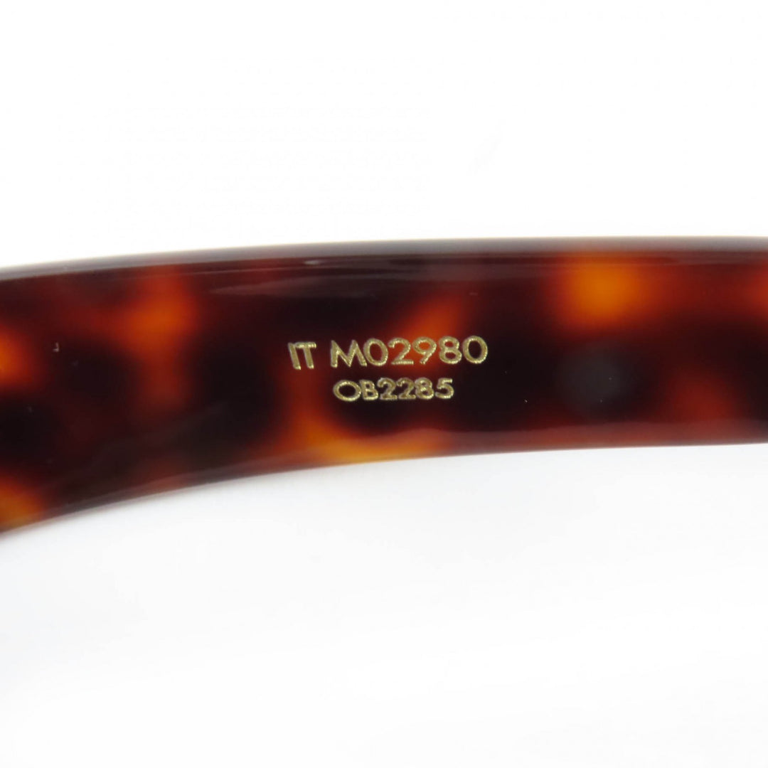 Excellent LOUIS VUITTON Katyusha LV Circle Headband Brown Women M02980