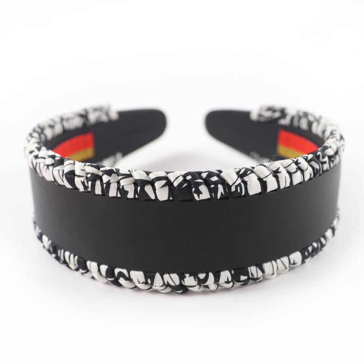 Great HERMES Katyusha Grace Serie Metal Leather black leather Women