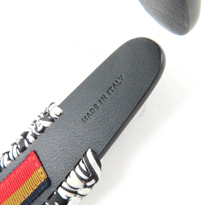 Great HERMES Katyusha Grace Serie Metal Leather black leather Women