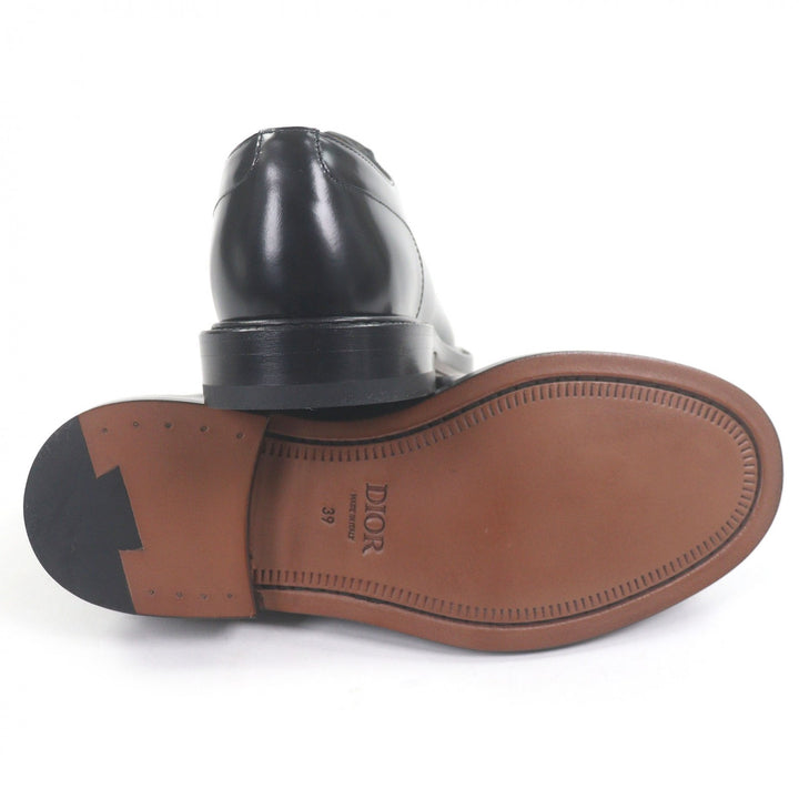 Pristine DIOR Leather shoes Evidence Lace-up derby shoes black leather mens 39