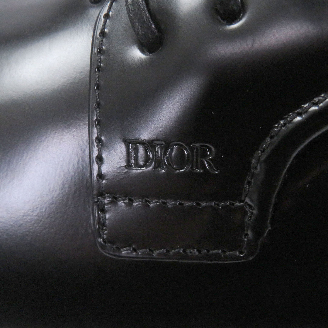 Pristine DIOR Leather shoes Evidence Lace-up derby shoes black leather mens 39
