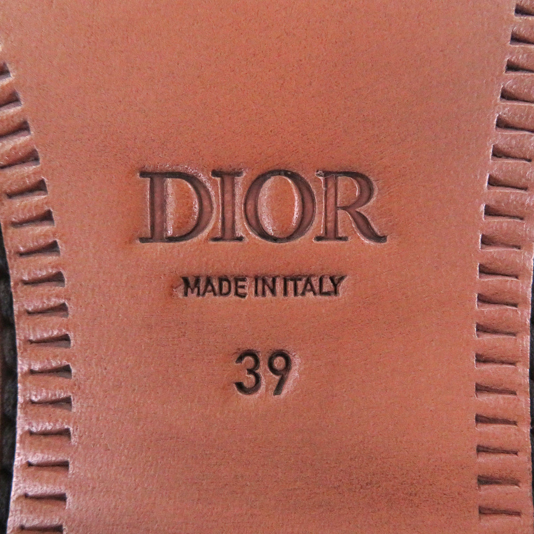 Pristine DIOR Leather shoes Evidence Lace-up derby shoes black leather mens 39