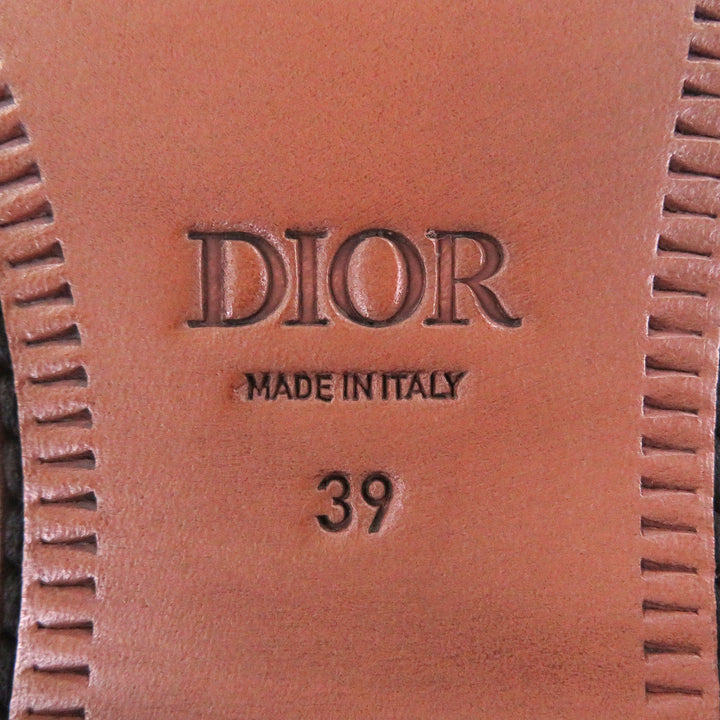 Pristine DIOR Leather shoes Evidence Lace-up derby shoes black leather mens 39