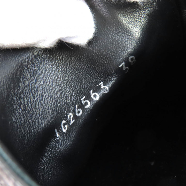 Great CHANEL Low cut sneakers COCO Mark Matelasse Quilting Caviar skin 38 G26563