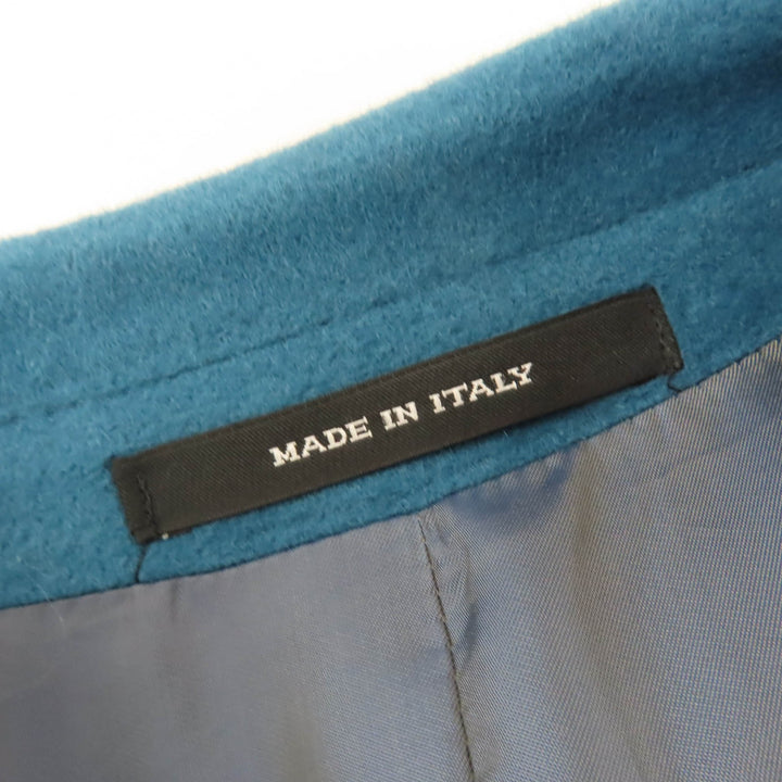 Pristine TAGLIATORE coat cashmere blend blue Angola Women 42 CFDL10P