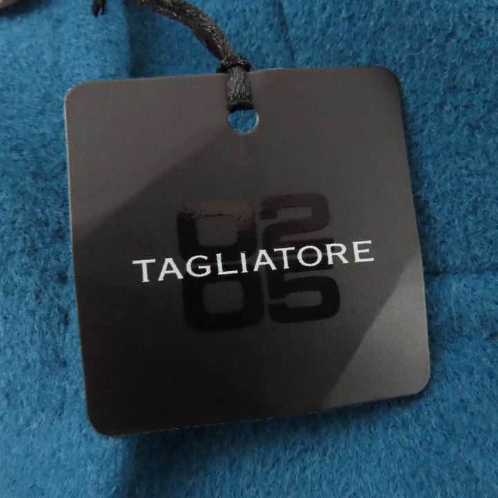 Pristine TAGLIATORE coat cashmere blend blue Angola Women 42 CFDL10P