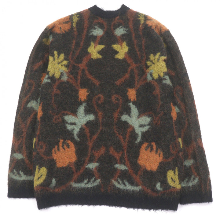 Excellent Taiga Igari cardigan BOUQUET CARDIGAN Black series mohair mens L