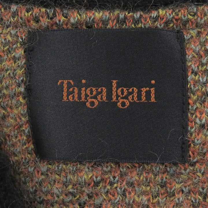 Excellent Taiga Igari cardigan BOUQUET CARDIGAN Black series mohair mens L