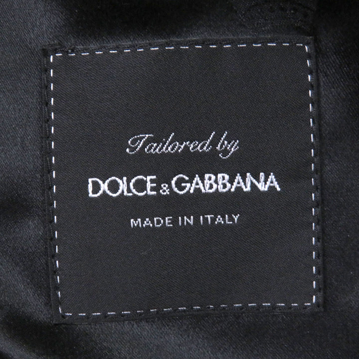 Excellent DOLCE&GABBANA Chester coat Black tag, all-over floral jacquard