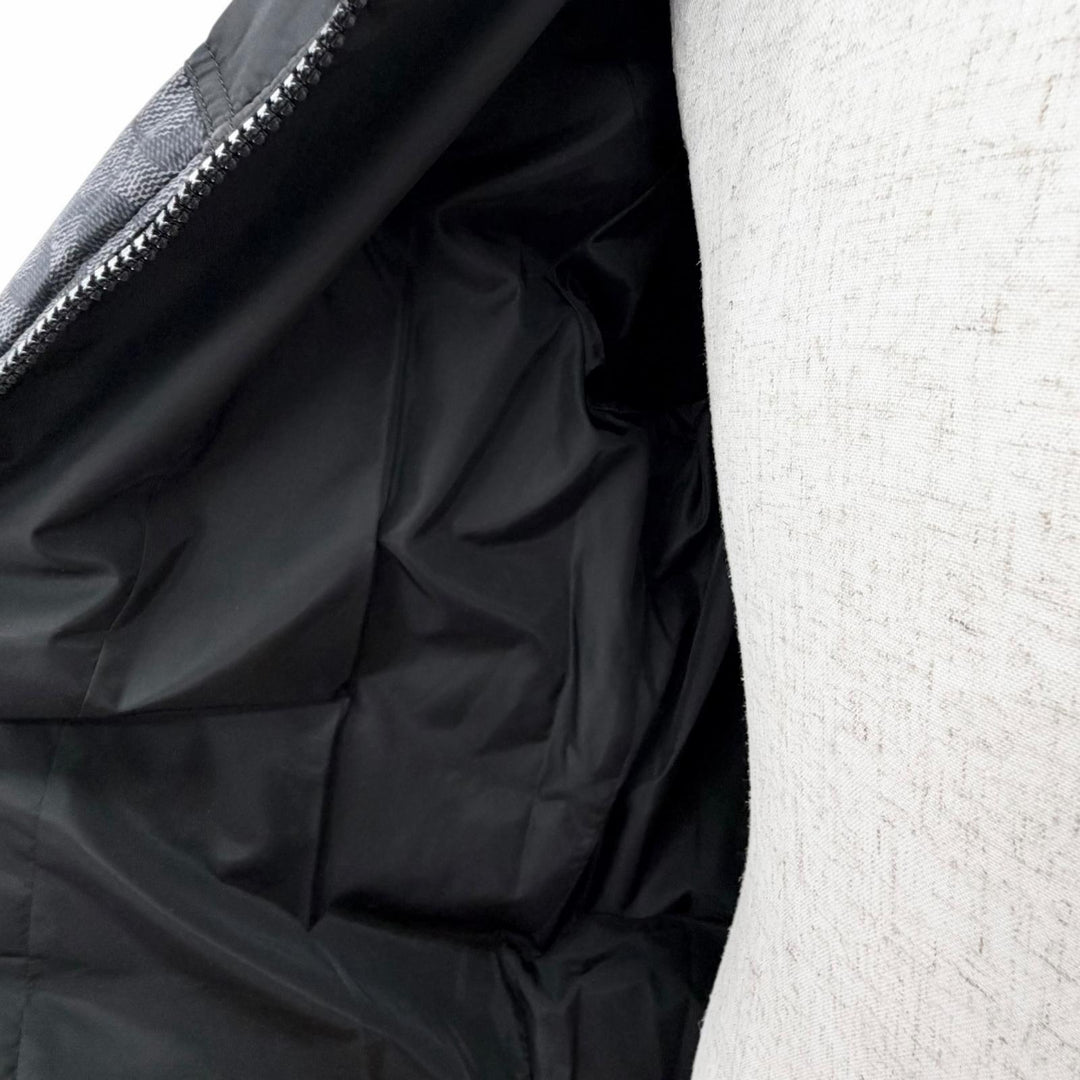 Great COACH Down jacket Signature Zip-up black polyester mens M CU798