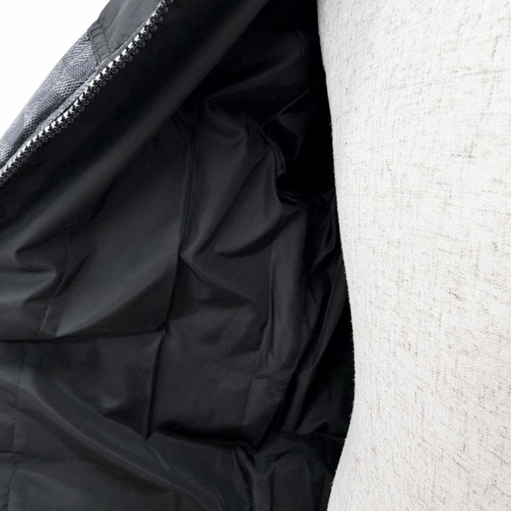 Great COACH Down jacket Signature Zip-up black polyester mens M CU798