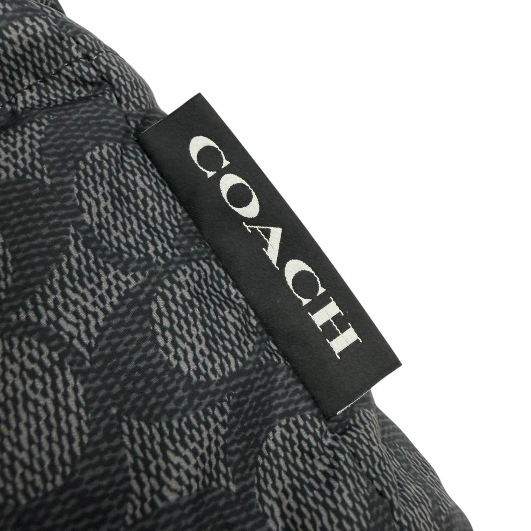 Great COACH Down jacket Signature Zip-up black polyester mens M CU798