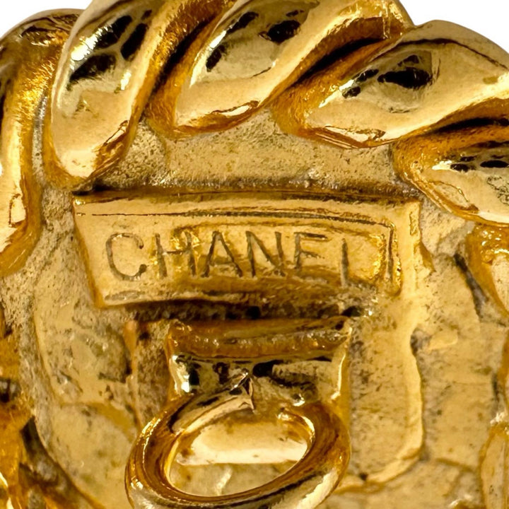 Great CHANEL button COCO Mark Gold Buttons with Back Logo gold Women