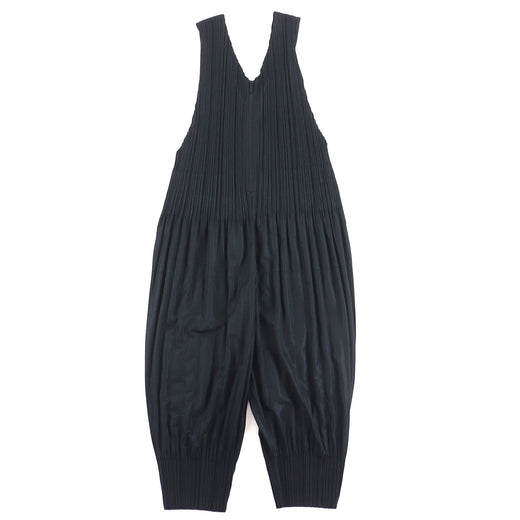 Great PLEATS PLEASE V-neck overalls/jumpsuit/all-in-one black 3 PP53-JI404