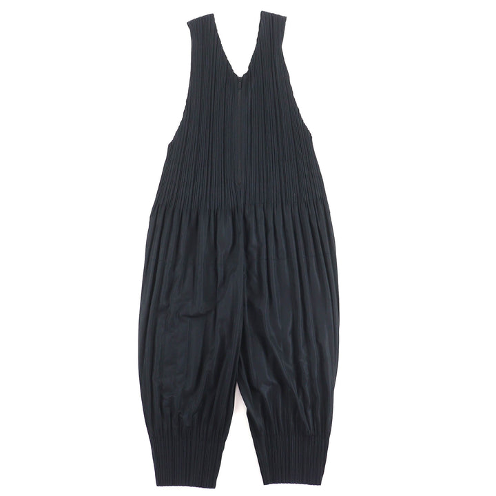 Great PLEATS PLEASE V-neck overalls/jumpsuit/all-in-one black 3 PP53-JI404