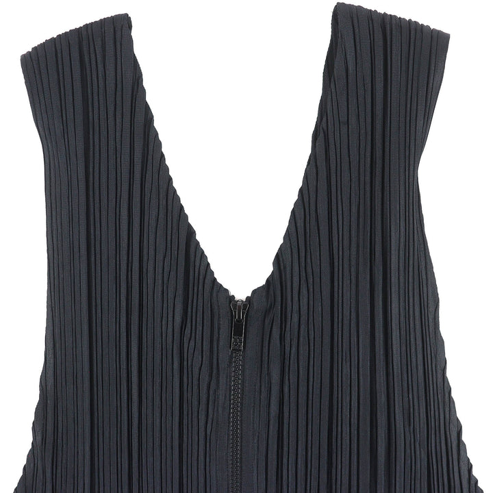 Great PLEATS PLEASE V-neck overalls/jumpsuit/all-in-one black 3 PP53-JI404