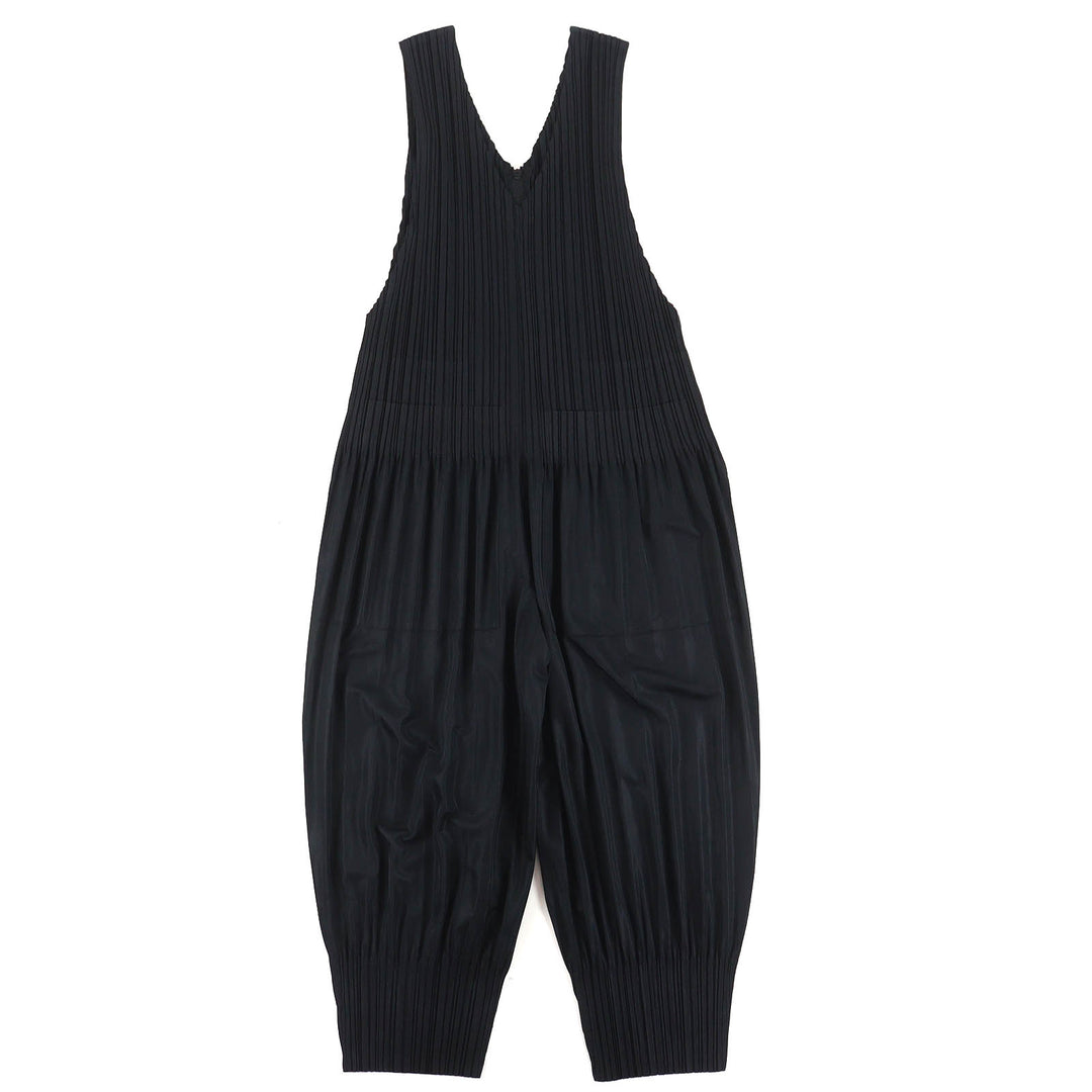 Great PLEATS PLEASE V-neck overalls/jumpsuit/all-in-one black 3 PP53-JI404