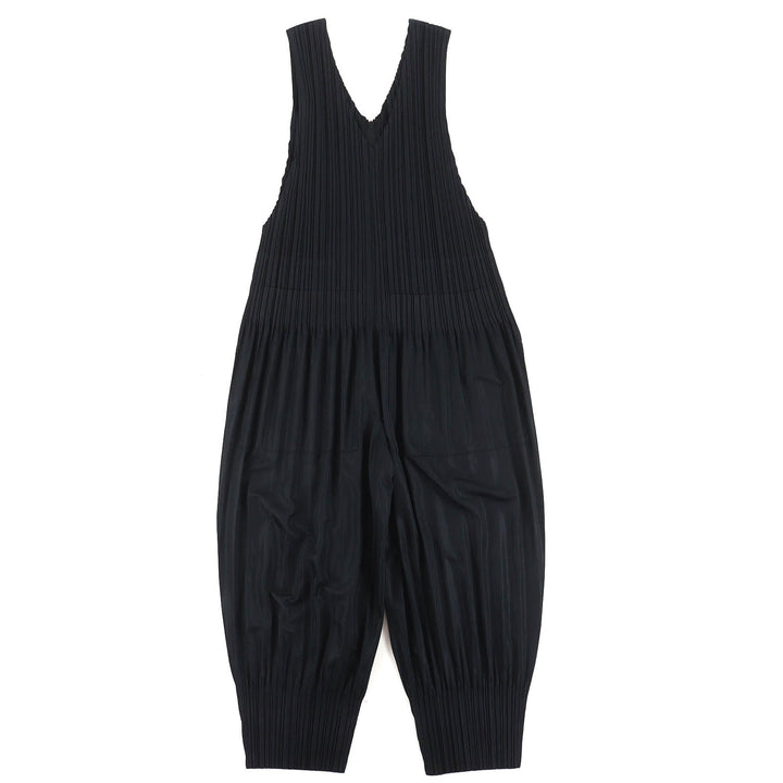 Great PLEATS PLEASE V-neck overalls/jumpsuit/all-in-one black 3 PP53-JI404
