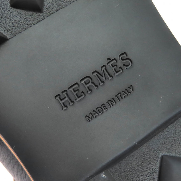 Great HERMES short boots Hike H logo trekking boots black leather 41 232943Z