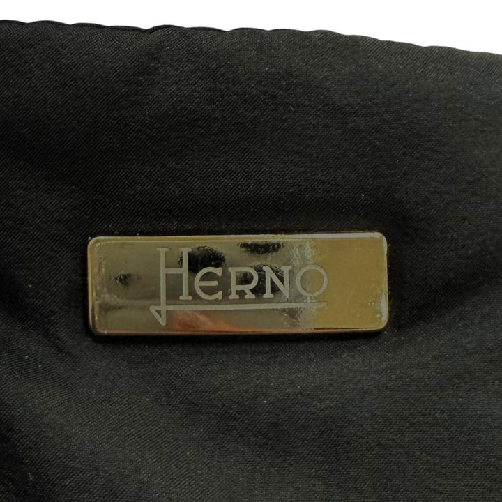 Great Herno down coat black wool Women 44 PI001564D