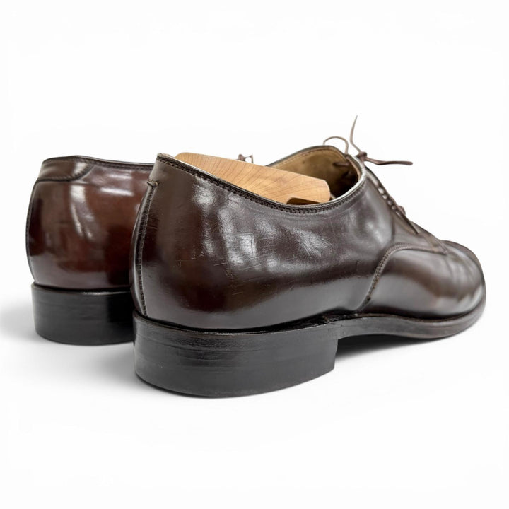 Very Good ALDEN Leather shoes Open lacing, punched cap toe Cordovan mens 9 56201