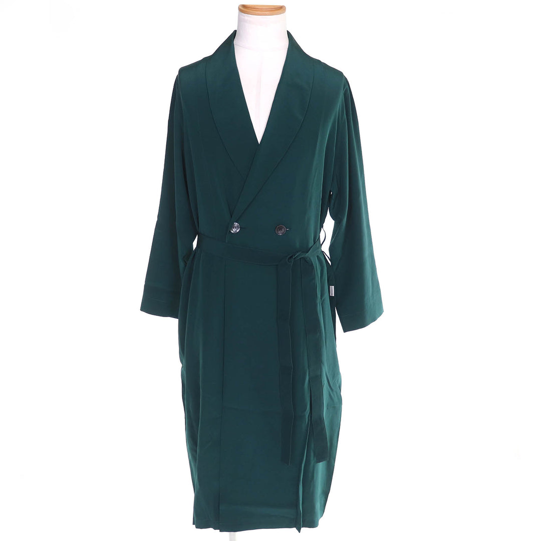 Pristine TENERITA coat Bourrabas Silk Decin Gown With belt green 2 1230141005
