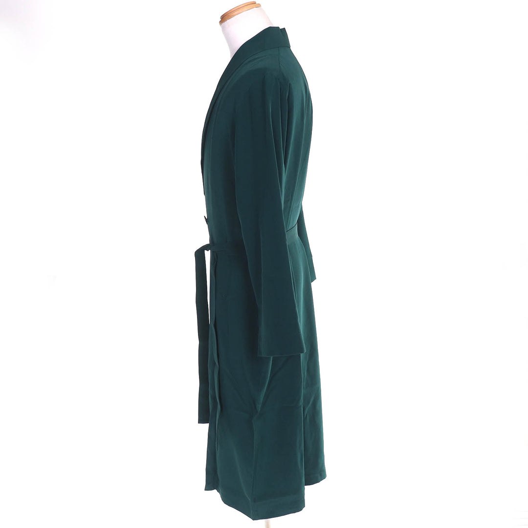 Pristine TENERITA coat Bourrabas Silk Decin Gown With belt green 2 1230141005