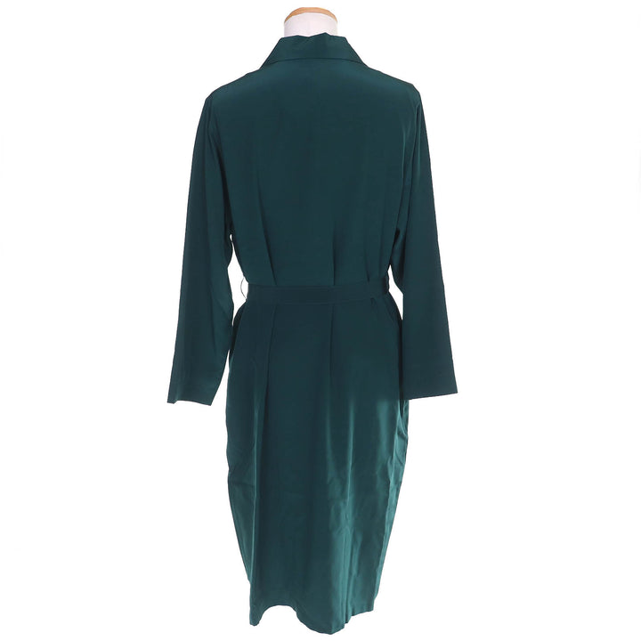 Pristine TENERITA coat Bourrabas Silk Decin Gown With belt green 2 1230141005