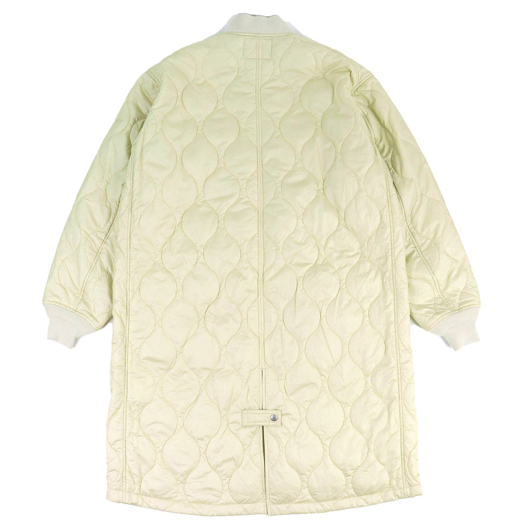 Excellent WOOLRICH Diamond Insulation Coat Logo embroidered Ivory XL WJOU0103