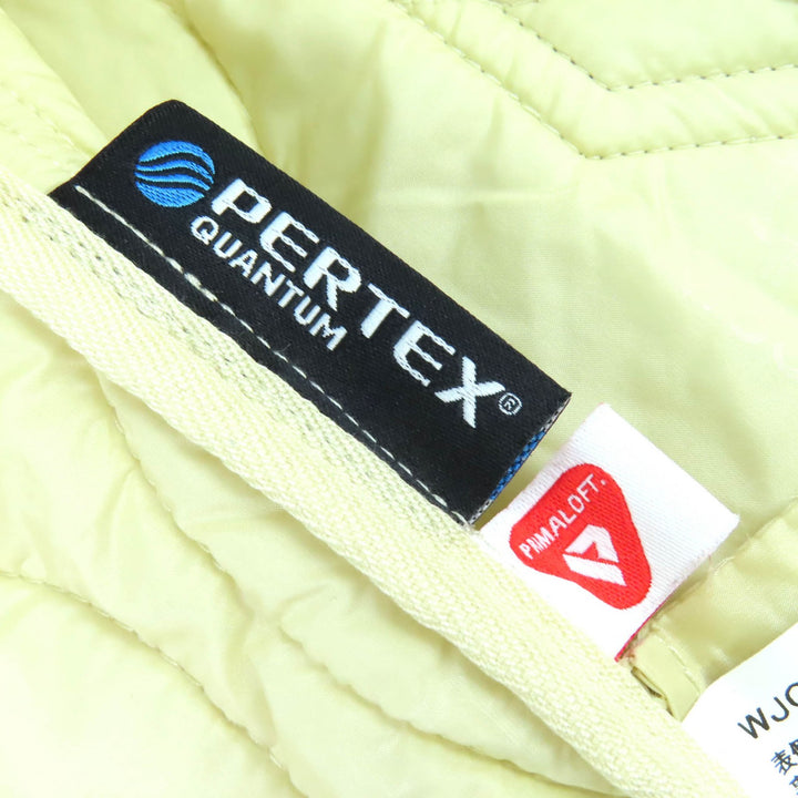 Excellent WOOLRICH Diamond Insulation Coat Logo embroidered Ivory XL WJOU0103