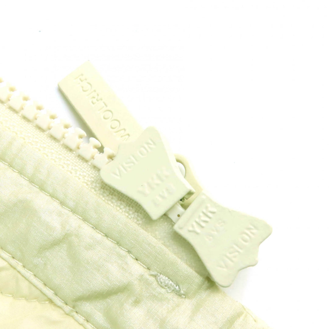 Excellent WOOLRICH Diamond Insulation Coat Logo embroidered Ivory XL WJOU0103