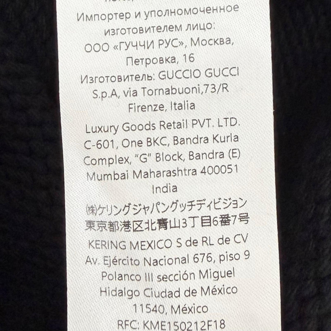 Great GUCCI knit black wool Women S 800434