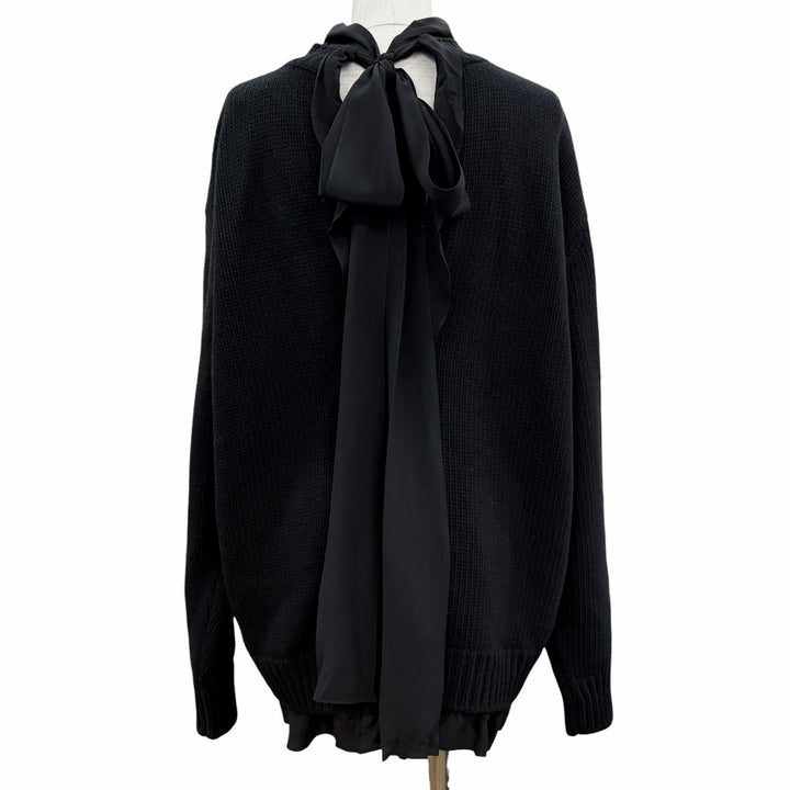 Great GUCCI knit black wool Women S 800434