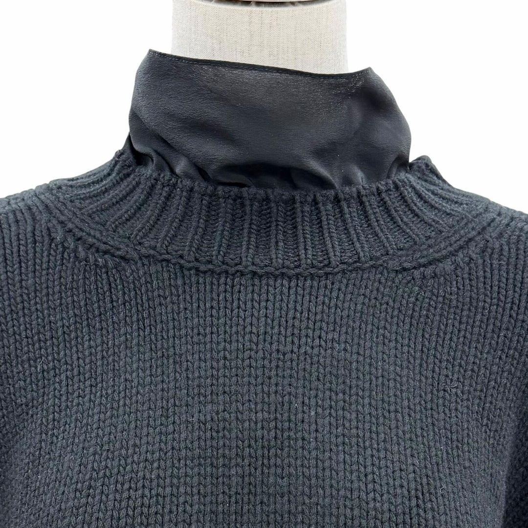 Great GUCCI knit black wool Women S 800434