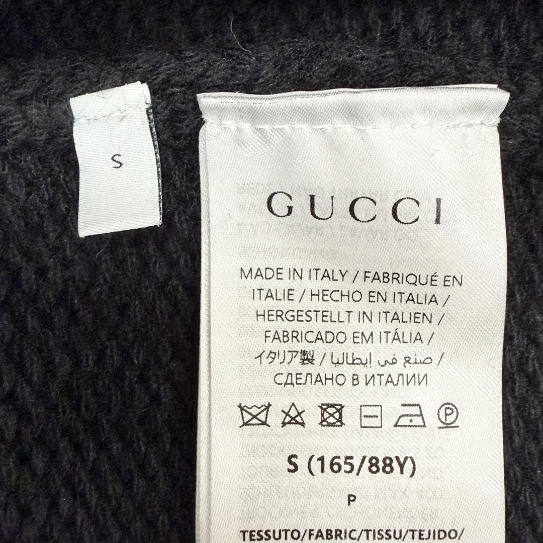 Great GUCCI knit black wool Women S 800434