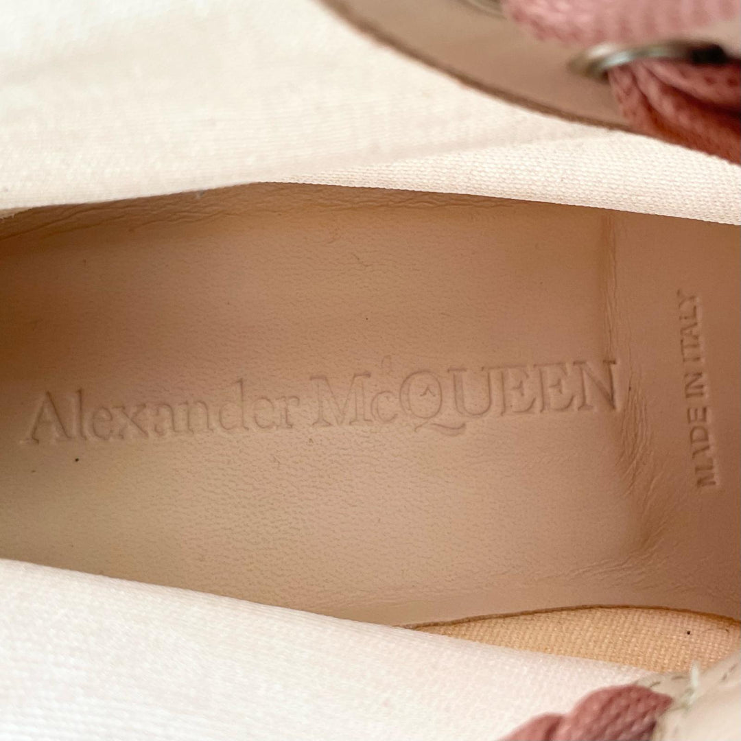 Excellent Alexander McQueen High cut sneakers TREAD MESH Rose pink Nylon Women
