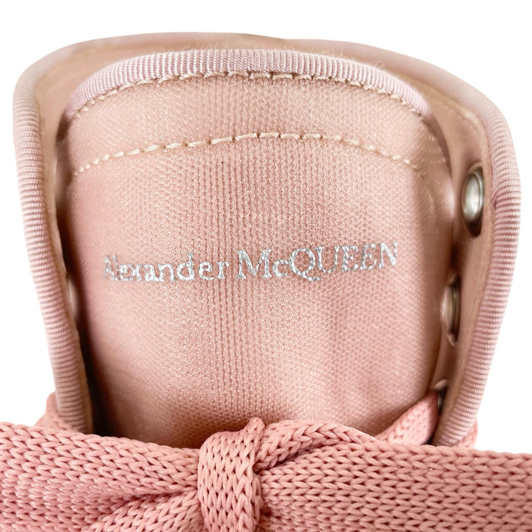 Excellent Alexander McQueen High cut sneakers TREAD MESH Rose pink Nylon Women