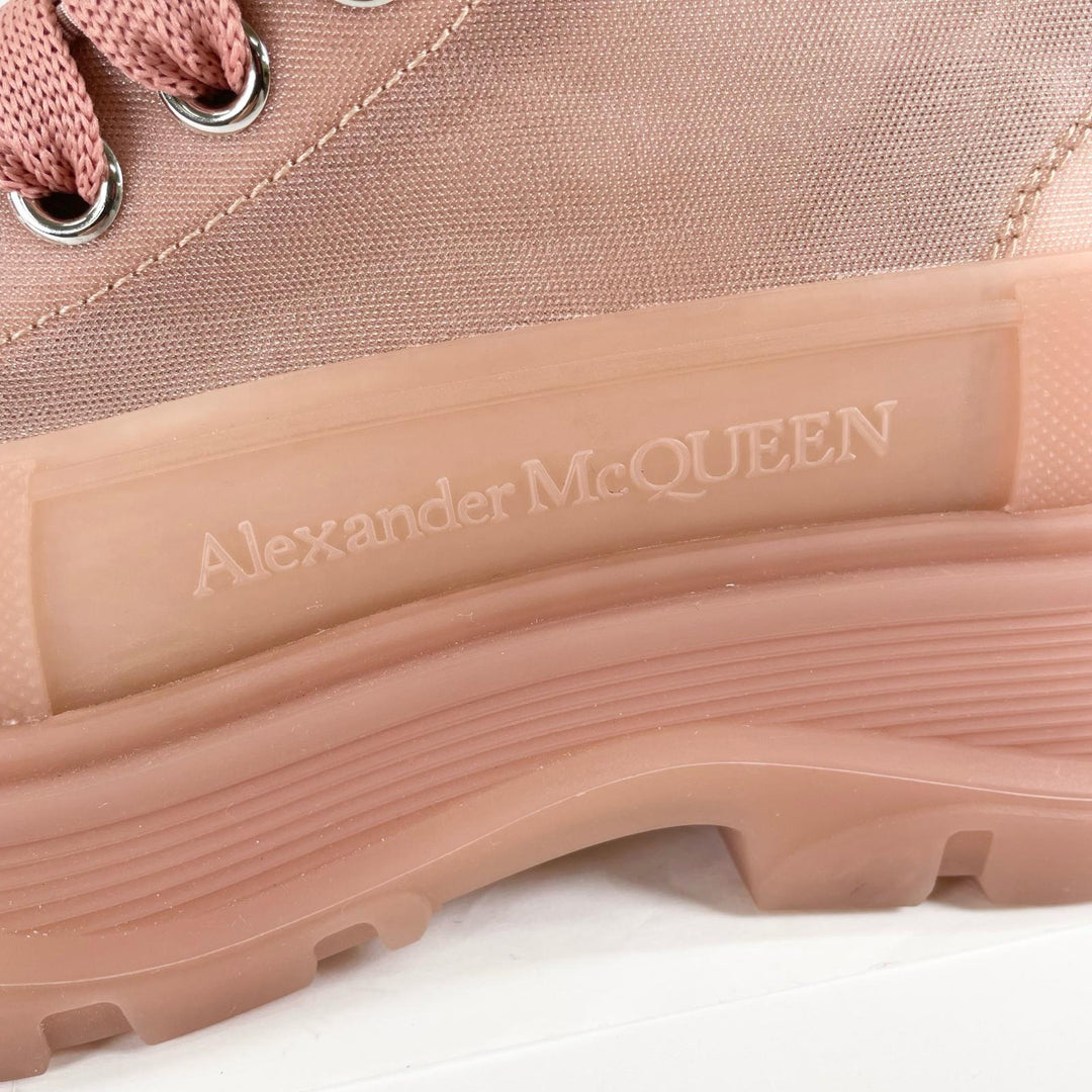 Excellent Alexander McQueen High cut sneakers TREAD MESH Rose pink Nylon Women