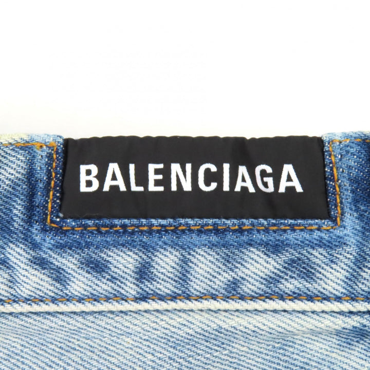 Excellent BALENCIAGA Denim pants Cut-off denim shorts/half pants M 753212