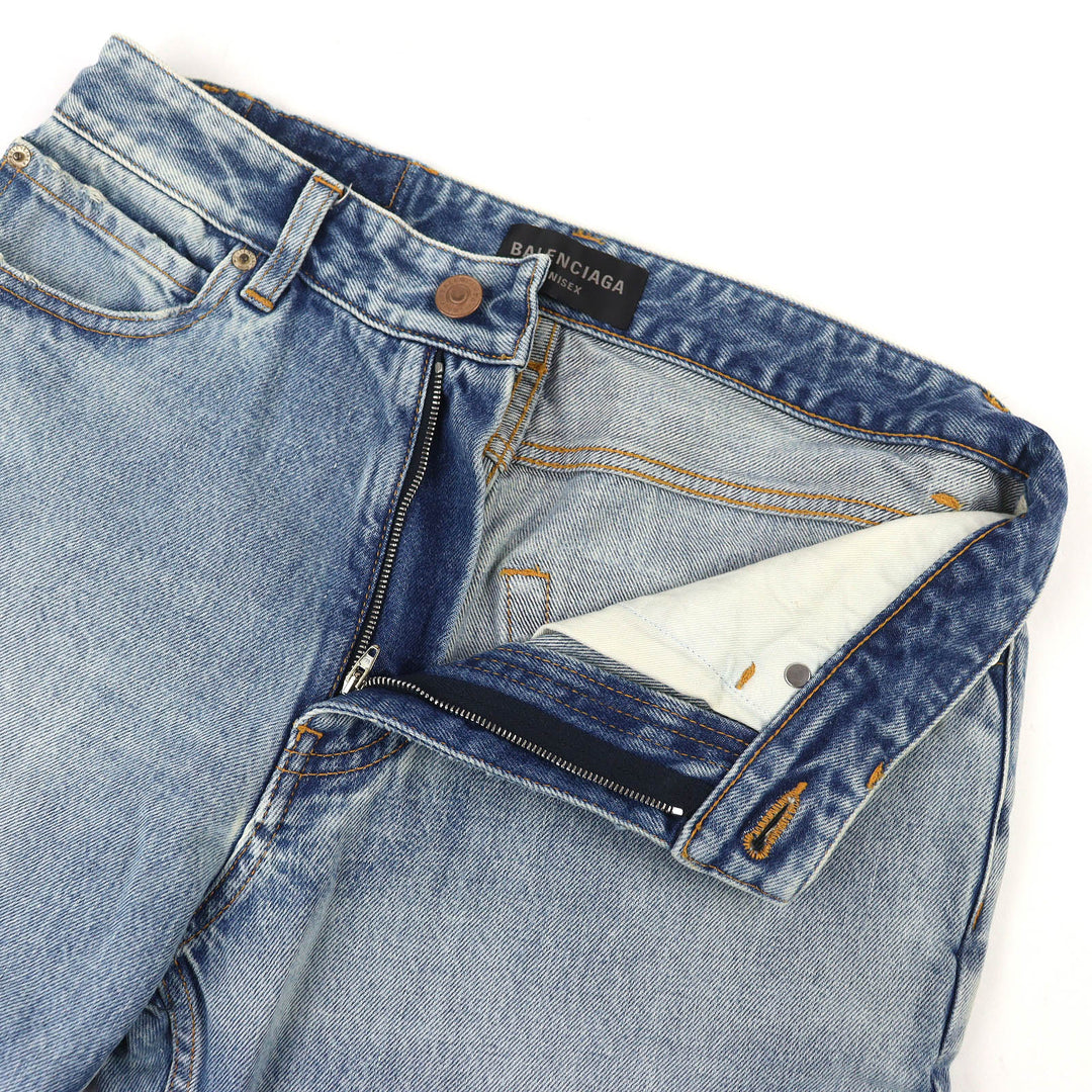 Excellent BALENCIAGA Denim pants Cut-off denim shorts/half pants M 753212