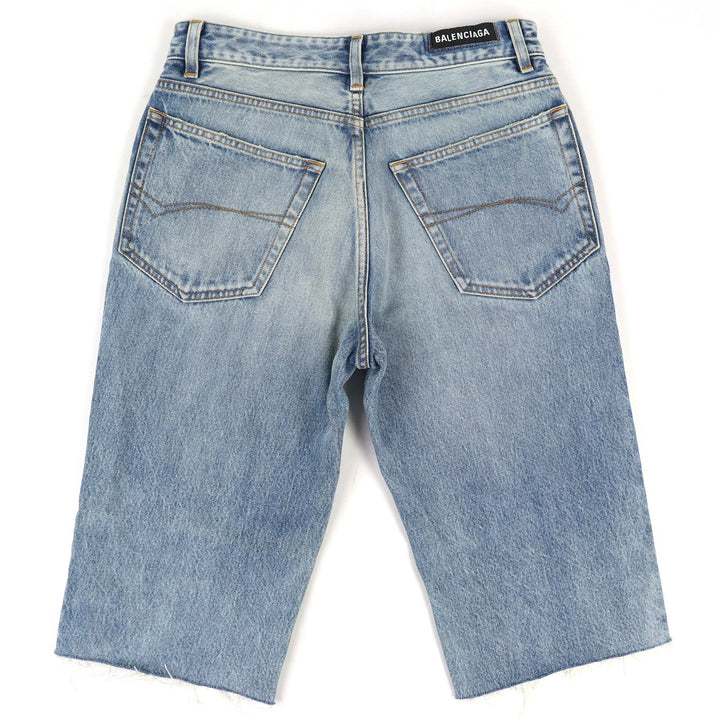 Excellent BALENCIAGA Denim pants Cut-off denim shorts/half pants M 753212