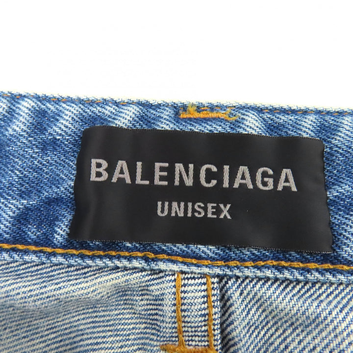 Excellent BALENCIAGA Denim pants Cut-off denim shorts/half pants M 753212