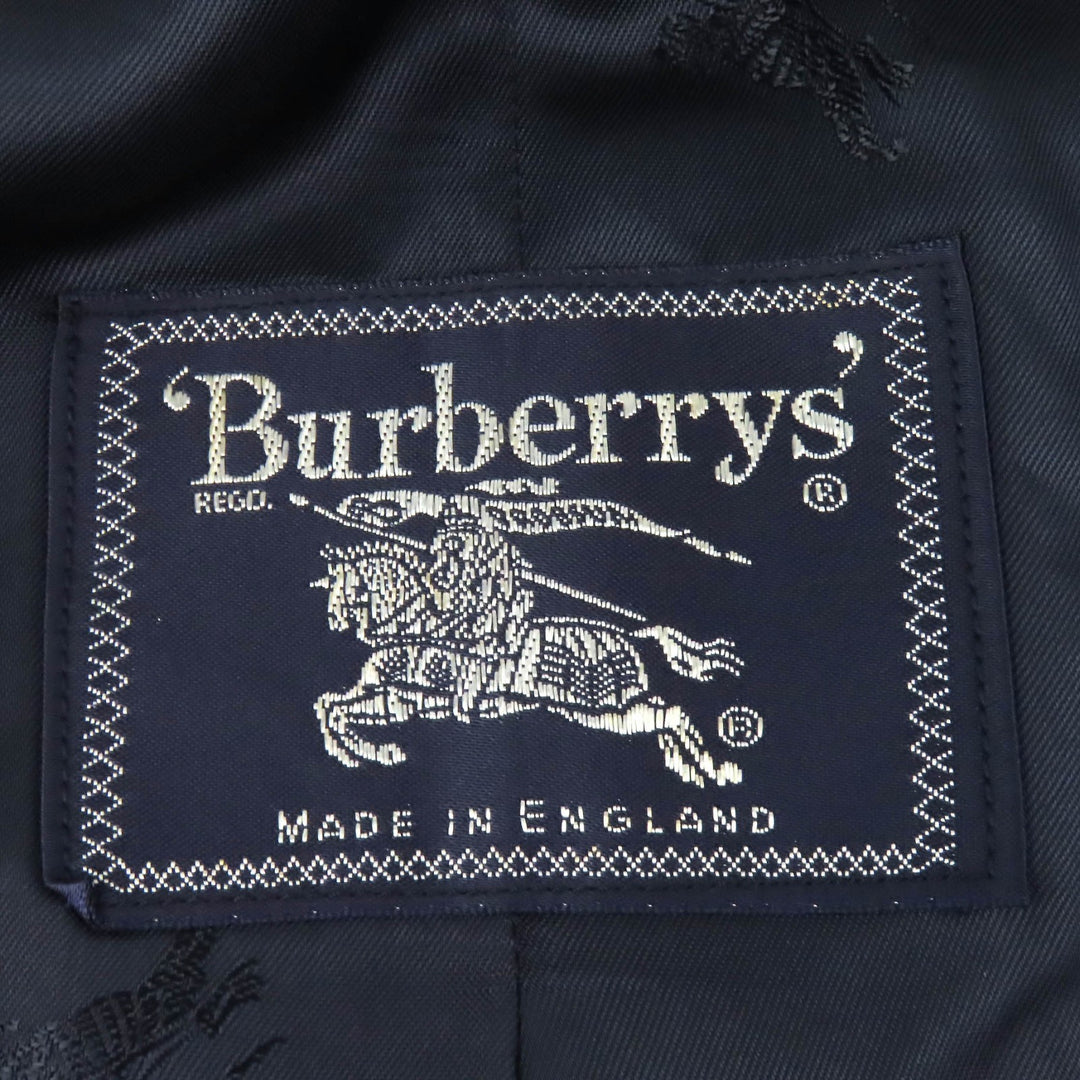 Great Burberrys coat Navy wool mens